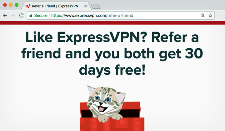 ExpressVPN Refer Friend Both Get 30 Days Free