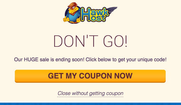 HawkHost Get My Coupon Now