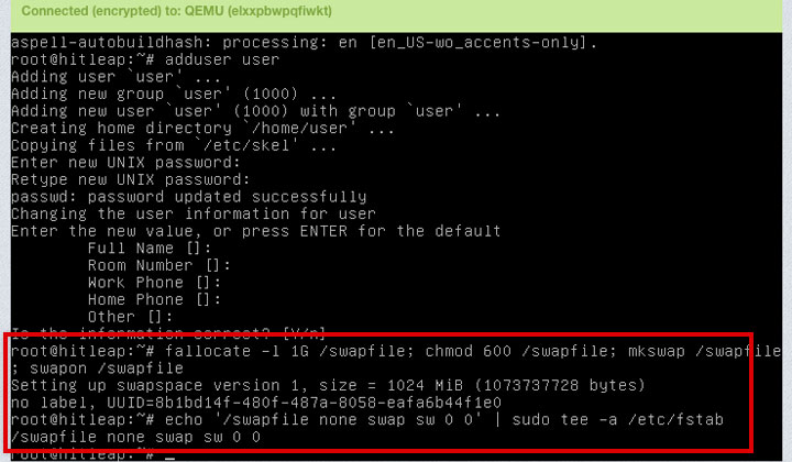 Linux Ubuntu VPS: Step 12