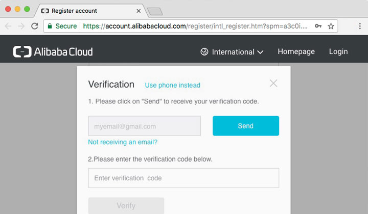 Alibaba Cloud Verification