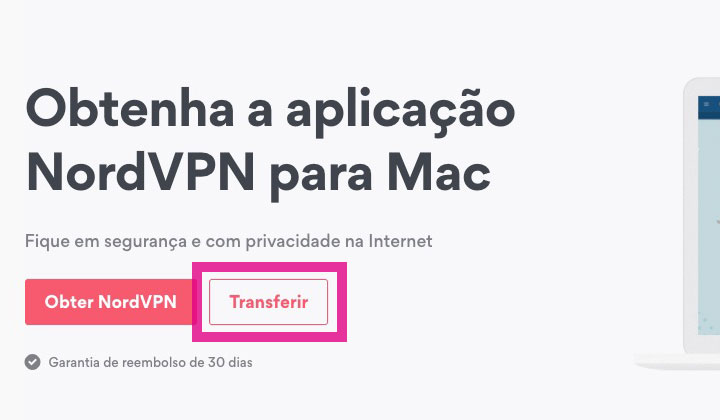 Aplicação NordVPN