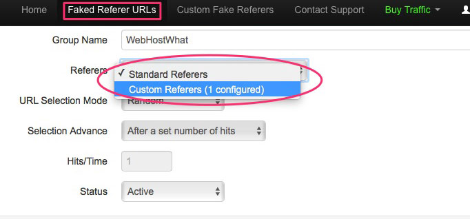 Custom & Standard Referers