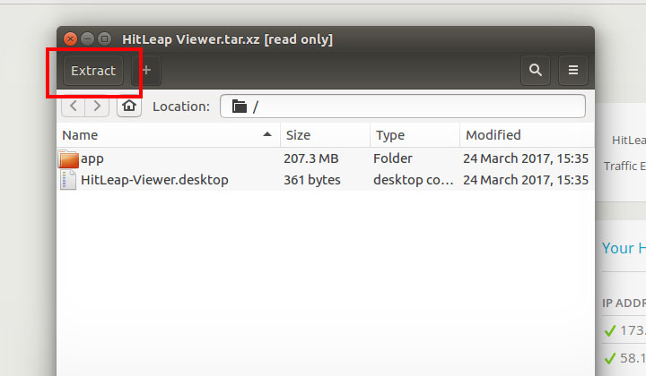 Extract HitLeap Viewer
