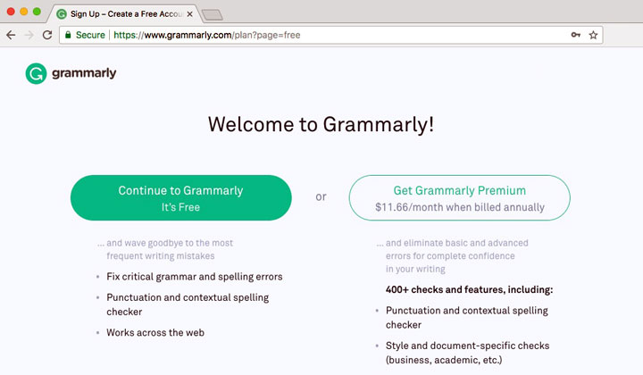 how to get free grammarly premium trial