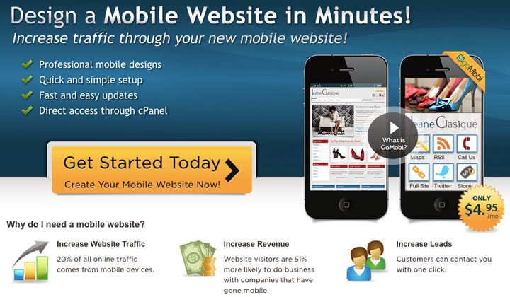 GoMobi Mobile Website Builder