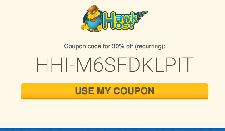HawkHost Recurring 30% Coupon Code