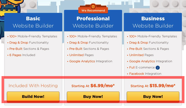 HostGator Basic Professional Business