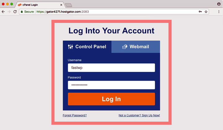 HostGator Control Panel Login