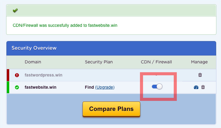 HostGator Enable CDN & Firewall