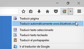 Mozilla Firefox Bluehost Español