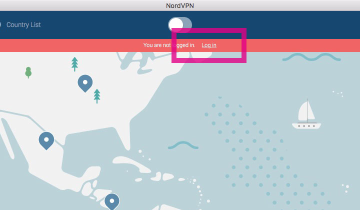 NordVPN Client Log In
