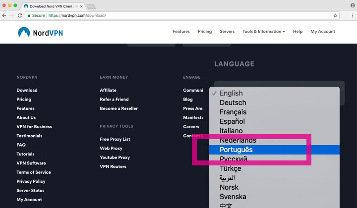 NordVPN Português