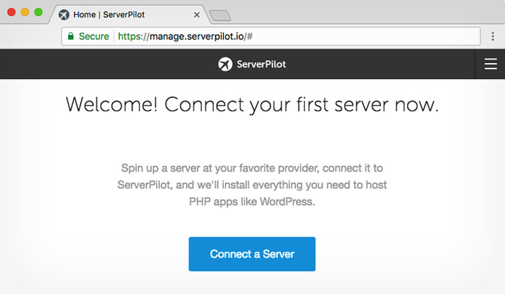 ServerPilot Welcome