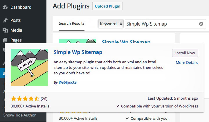 Simple Wp Sitemap Plugin