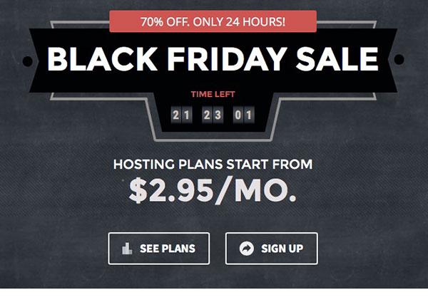 SiteGround: Black Friday Sale