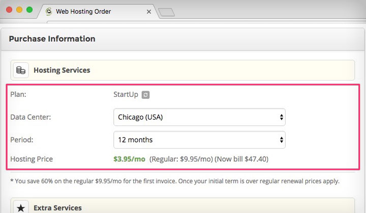 SiteGround Purchase Information