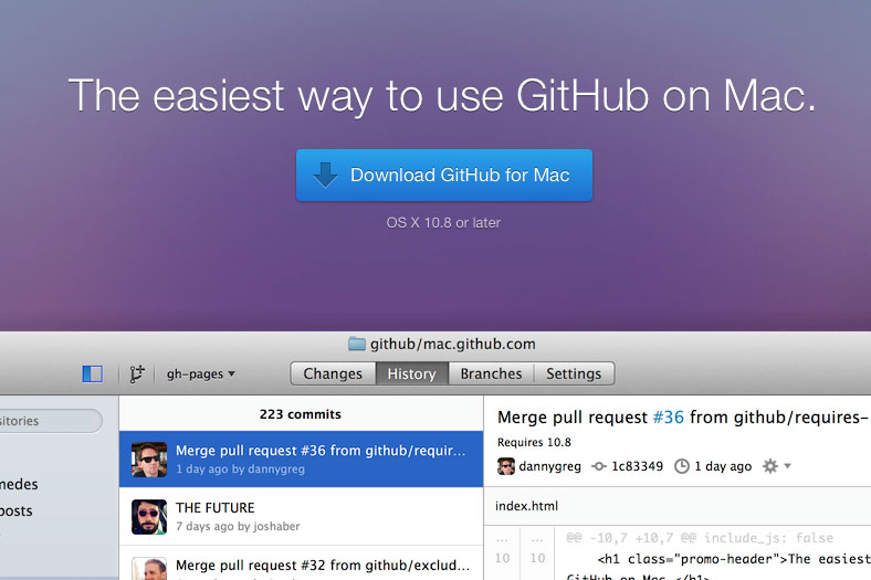GitHub for Mac OS X