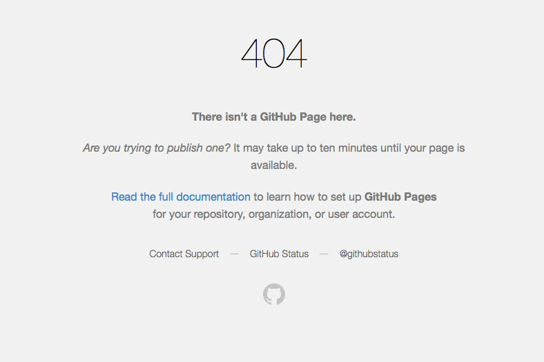 Page not Found GitHub Pages